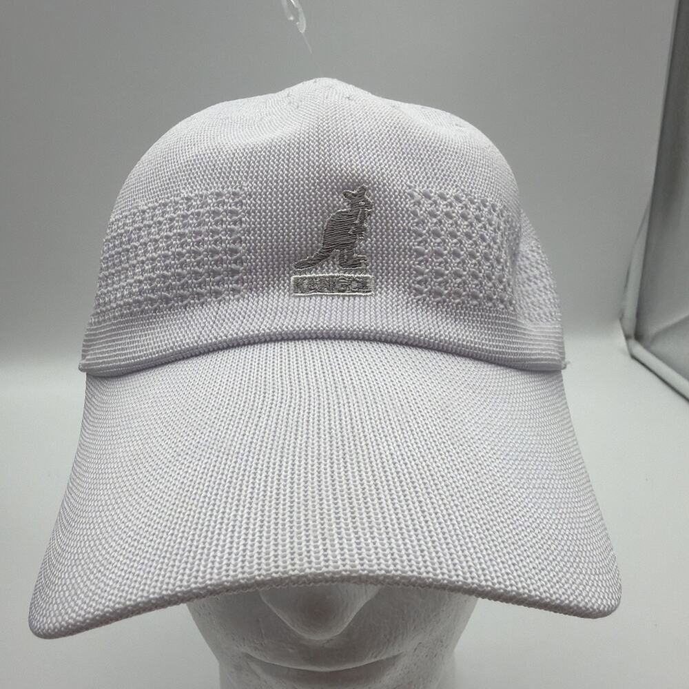 Kangol Hat Cap Fitted Mens M White Tropic Ventair Spacecap Baseball Knit